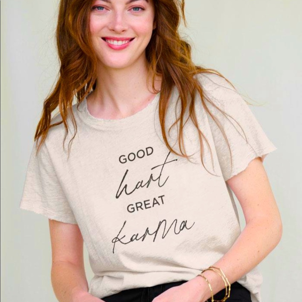 Good Hart by Matilda Jane Organic Cotton Tee with Canvas Tote Set! Large! NWT!